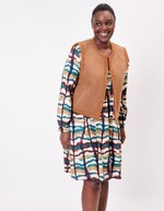 Sleeveless wool-lined vest femme La Fiancée