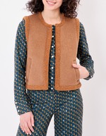 Sleeveless wool-lined vest femme La Fiancée
