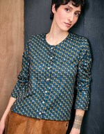 Fine knit buttoned cardigan femme La Fianc&eacute;e