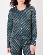 Fine knit buttoned cardigan femme La Fianc&eacute;e
