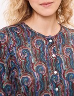 Fine knit buttoned cardigan femme La Fianc&eacute;e