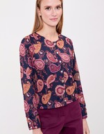 Fine knit buttoned cardigan femme La Fianc&eacute;e