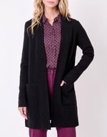 Plain long knit cardigan femme La Fiancée