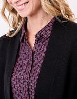 Plain long knit cardigan femme La Fiancée