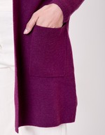 Plain long knit cardigan femme La Fiancée