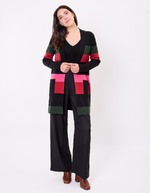 Plain long knit cardigan femme La Fiancée