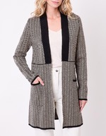 Plain long knit cardigan femme La Fiancée