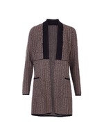 Plain long knit cardigan femme La Fiancée