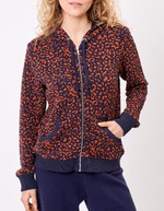 Jacquard knit zip sweatshirt femme La Fiancée