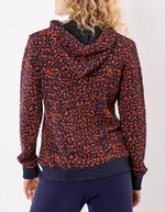 Jacquard knit zip sweatshirt femme La Fiancée