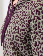 Jacquard knit zip sweatshirt femme La Fiancée