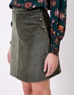 Corduroy A-line skirt femme La Fiancée