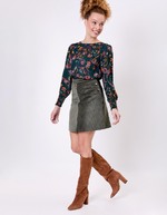 Corduroy A-line skirt femme La Fiancée