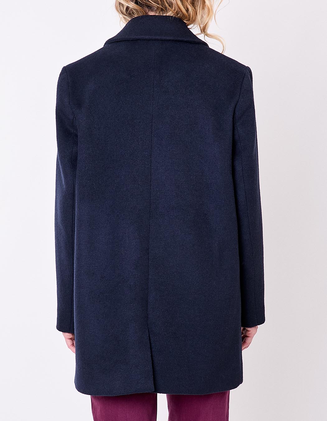Straight woolen coat femme La Fiancée