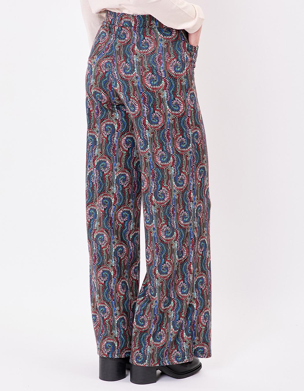 Wide soft knit pants femme La Fiancée