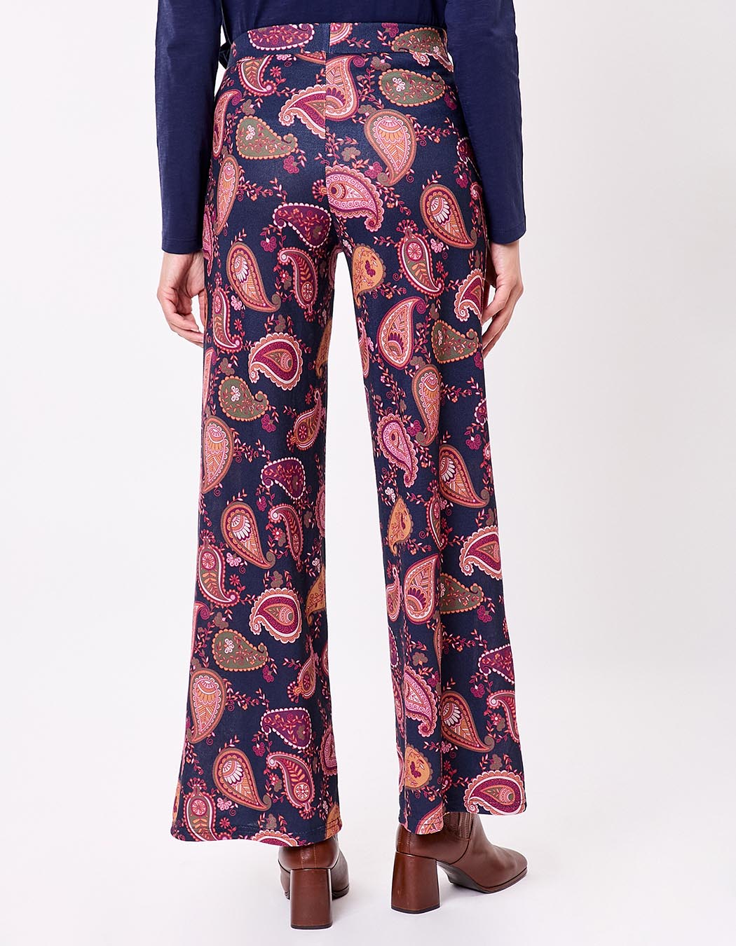 Wide soft knit pants femme La Fiancée