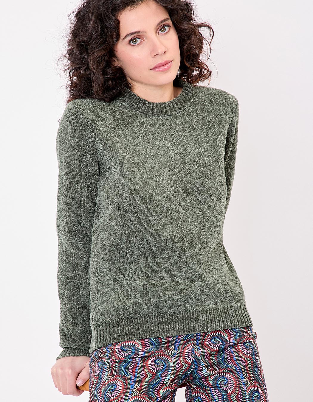 Fluffy knit sweater femme La Fianc&eacute;e