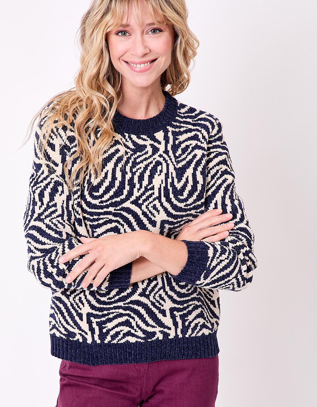 Fluffy knit sweater femme La Fianc&eacute;e