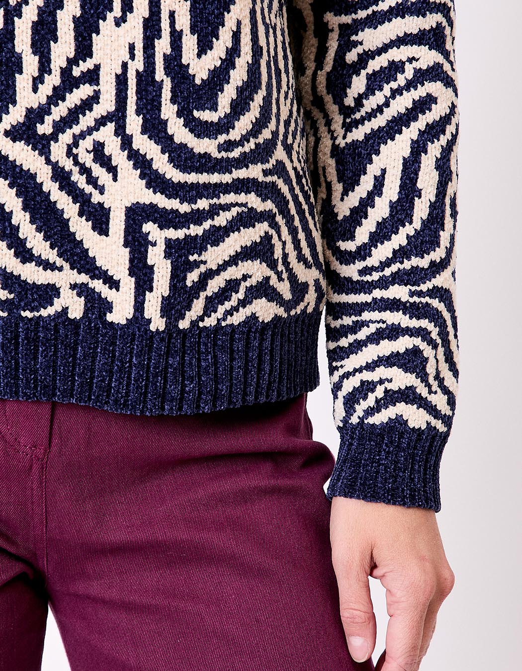 Fluffy knit sweater femme La Fianc&eacute;e