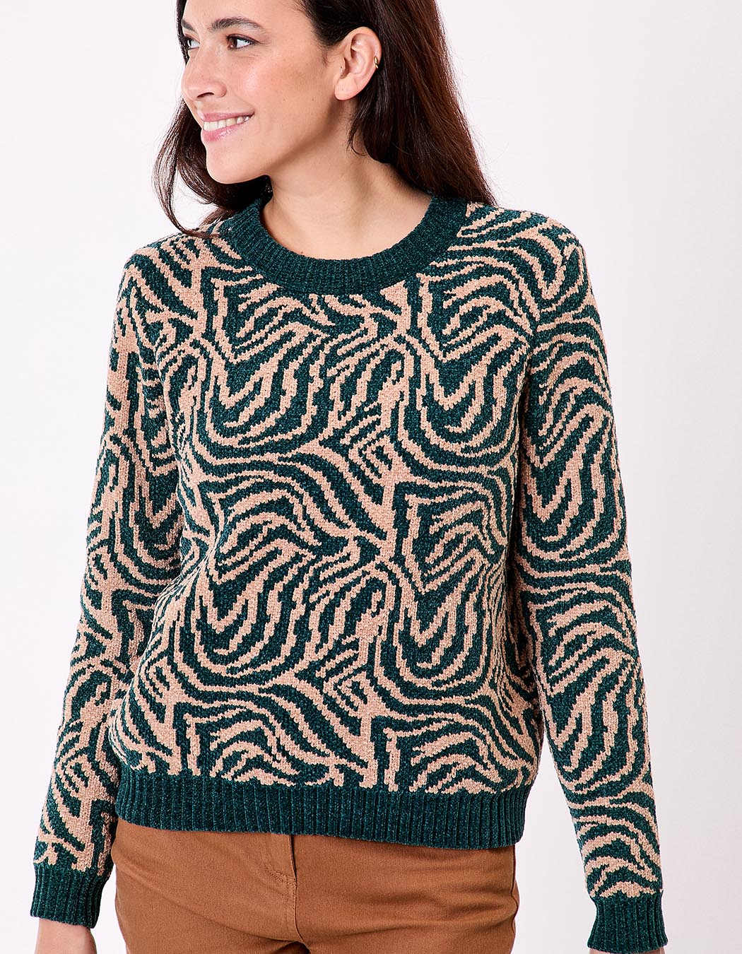 Fluffy knit sweater femme La Fianc&eacute;e