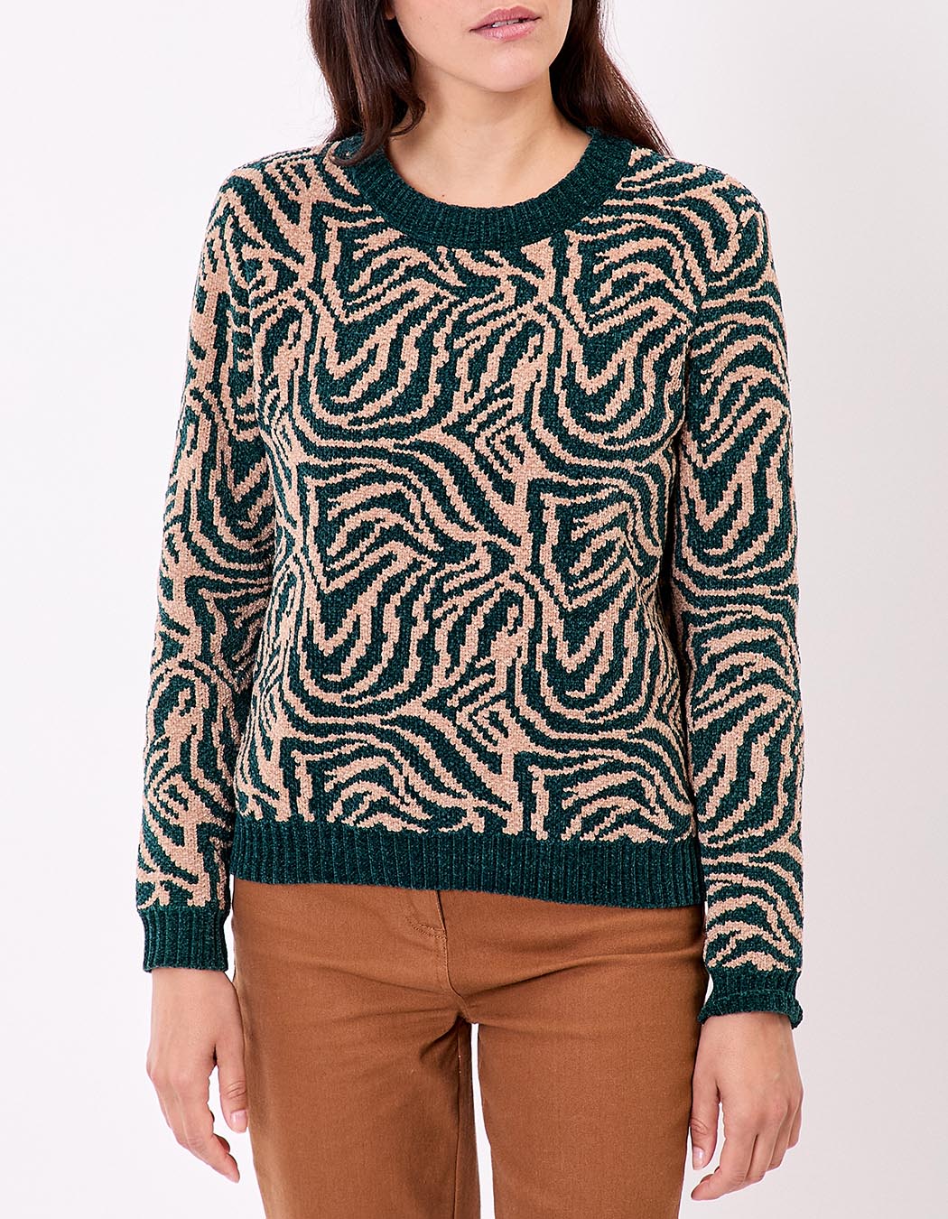 Fluffy knit sweater femme La Fianc&eacute;e