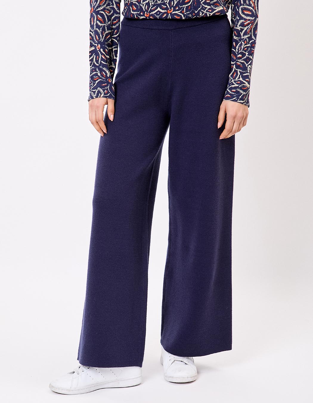 Wide knit pants femme La Fiancée