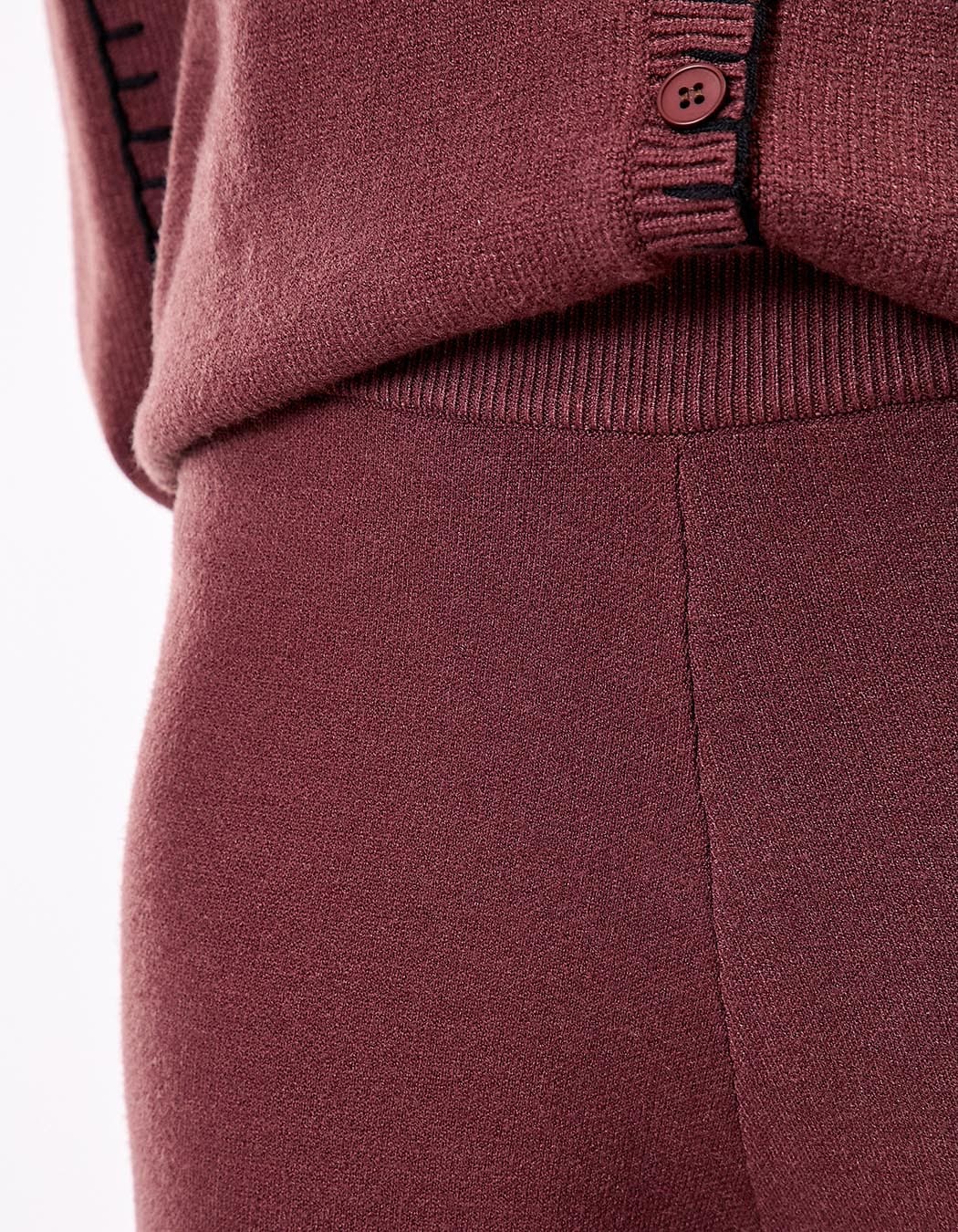 Wide knit pants femme La Fiancée