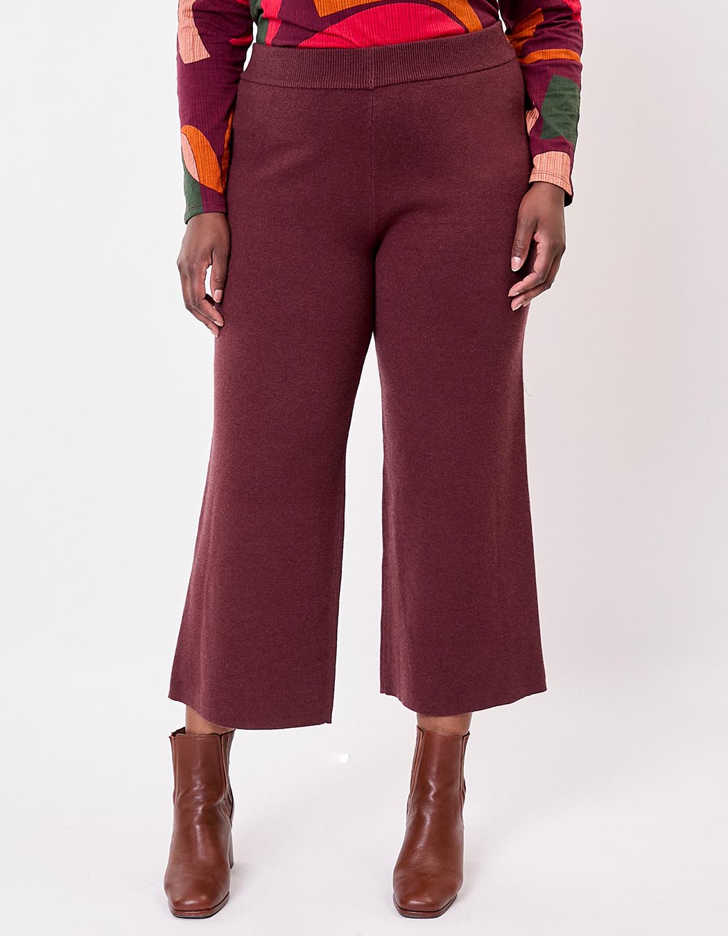 Wide knit pants femme La Fiancée