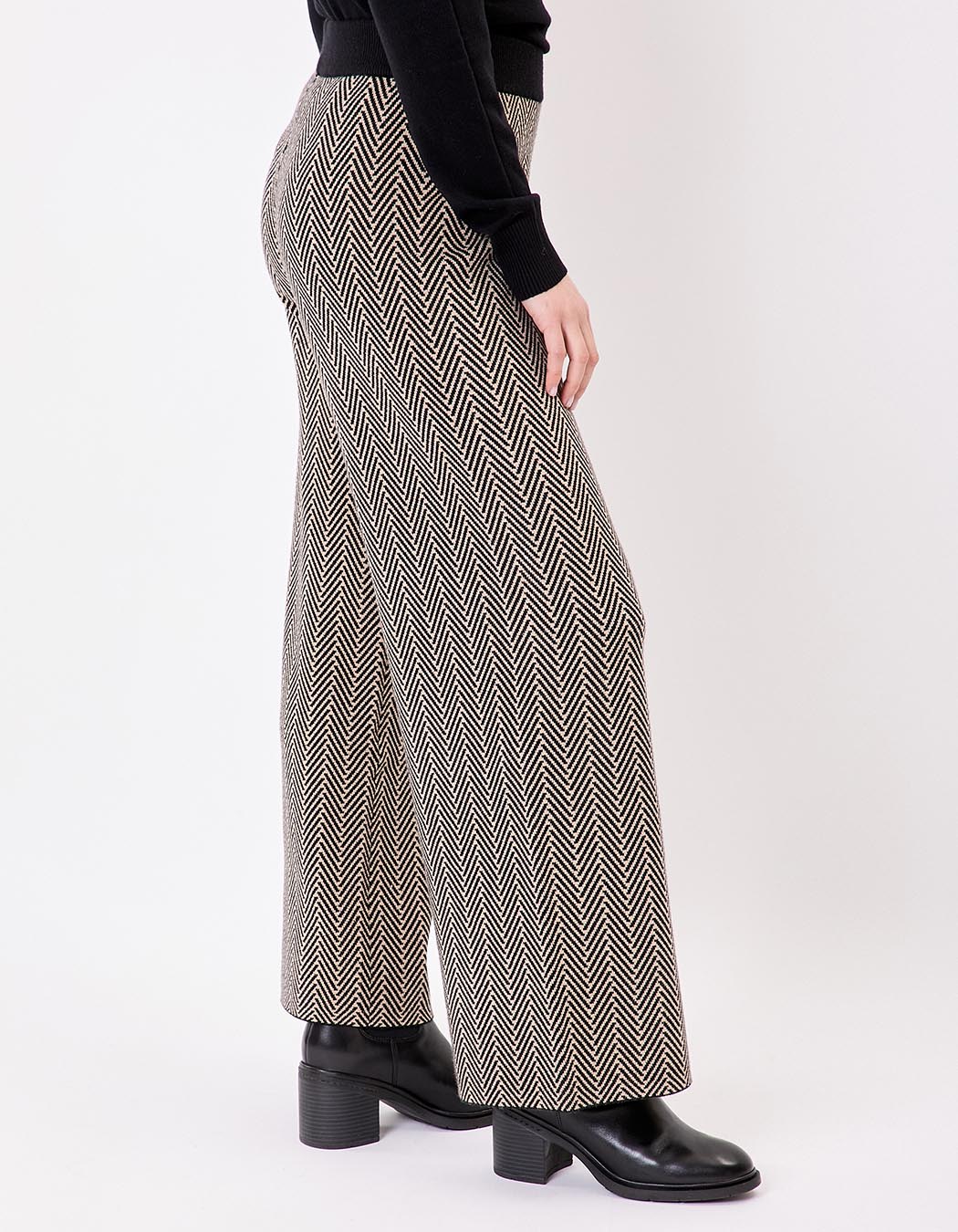 Wide knit pants femme La Fiancée