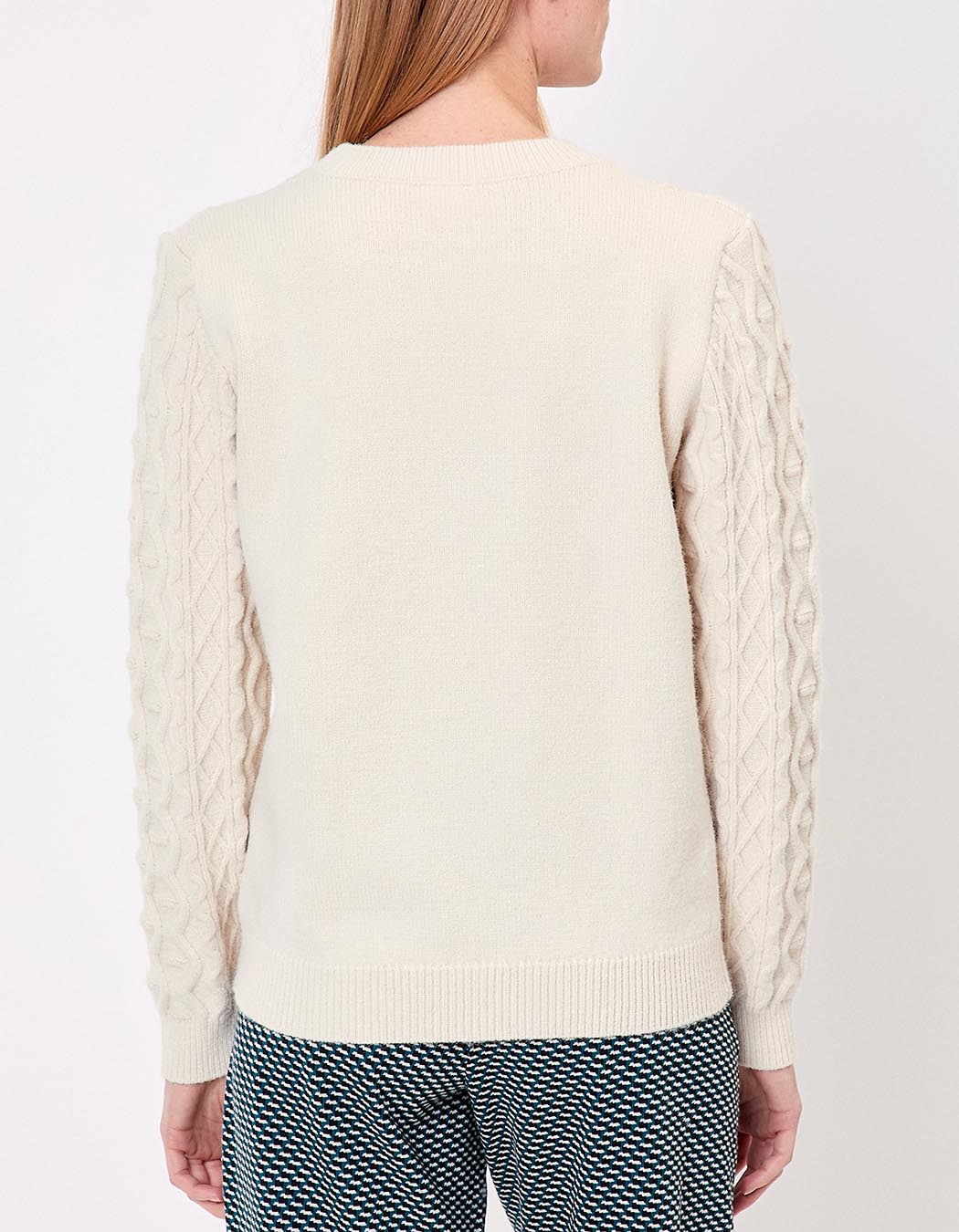 Embroidered knit sweater femme La Fianc&eacute;e