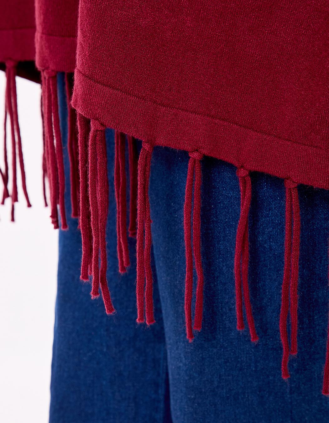 Knit turtleneck poncho femme La Fiancée