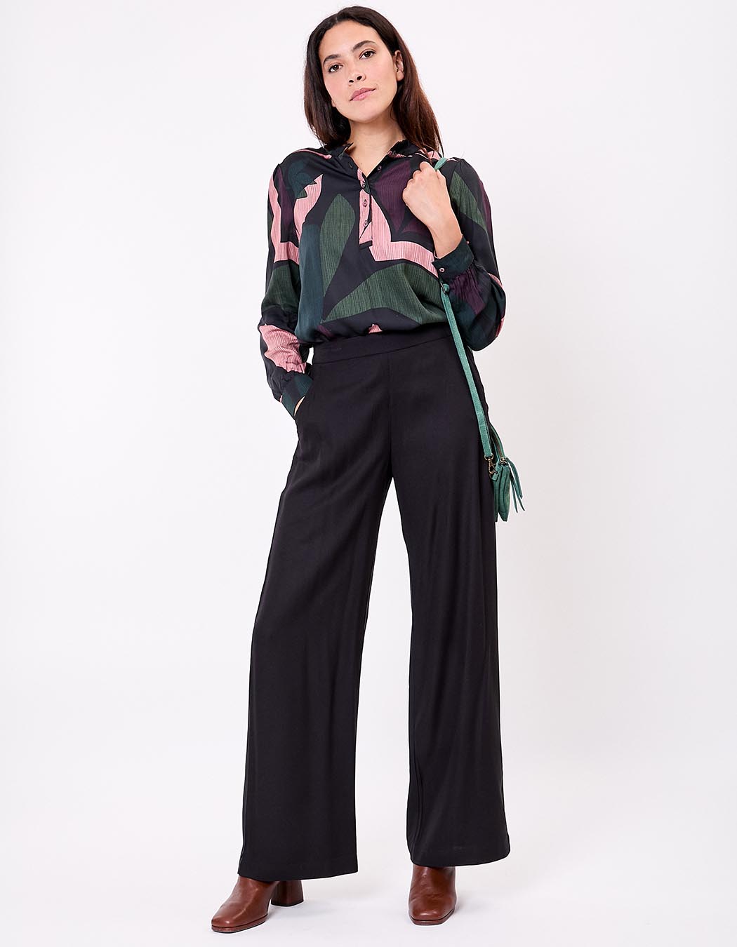Wide fluid pants femme La Fiancée