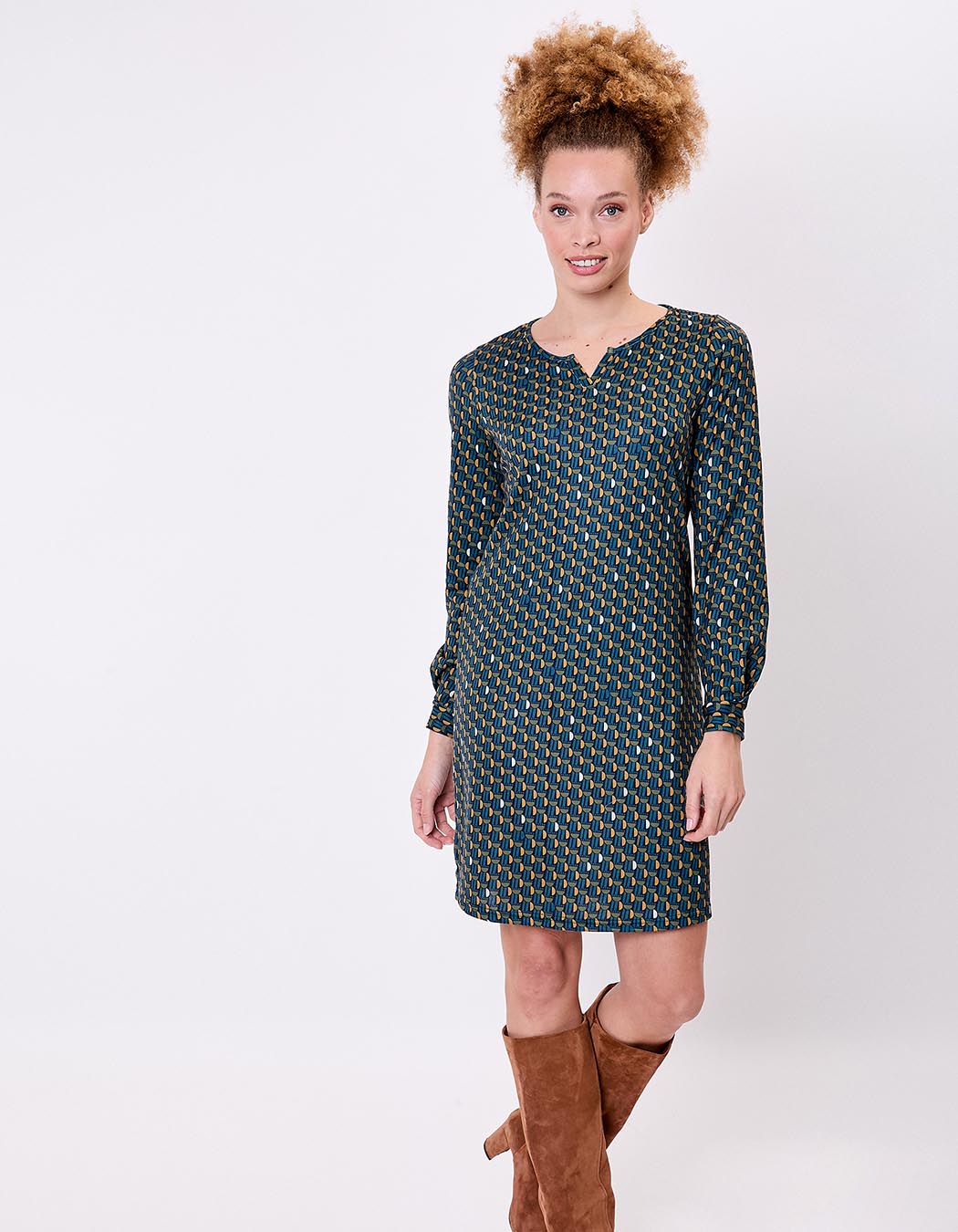 Fluid knit dress femme La Fiancée