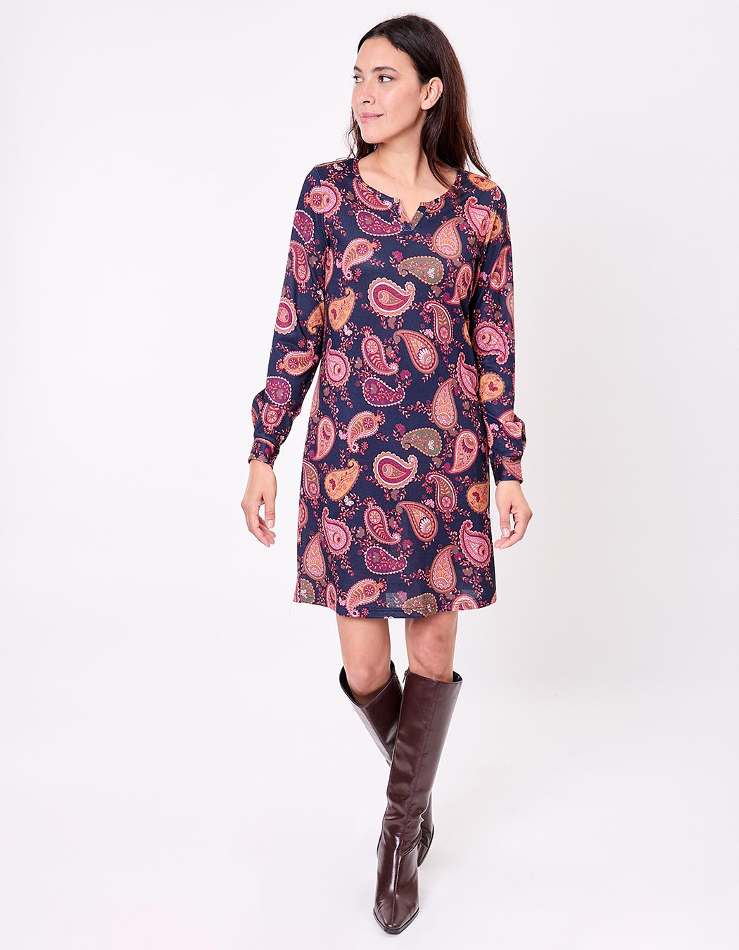 Fluid knit dress femme La Fiancée