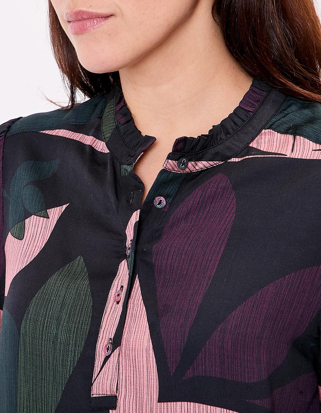 Fluid ruffled blouse femme La Fiancée