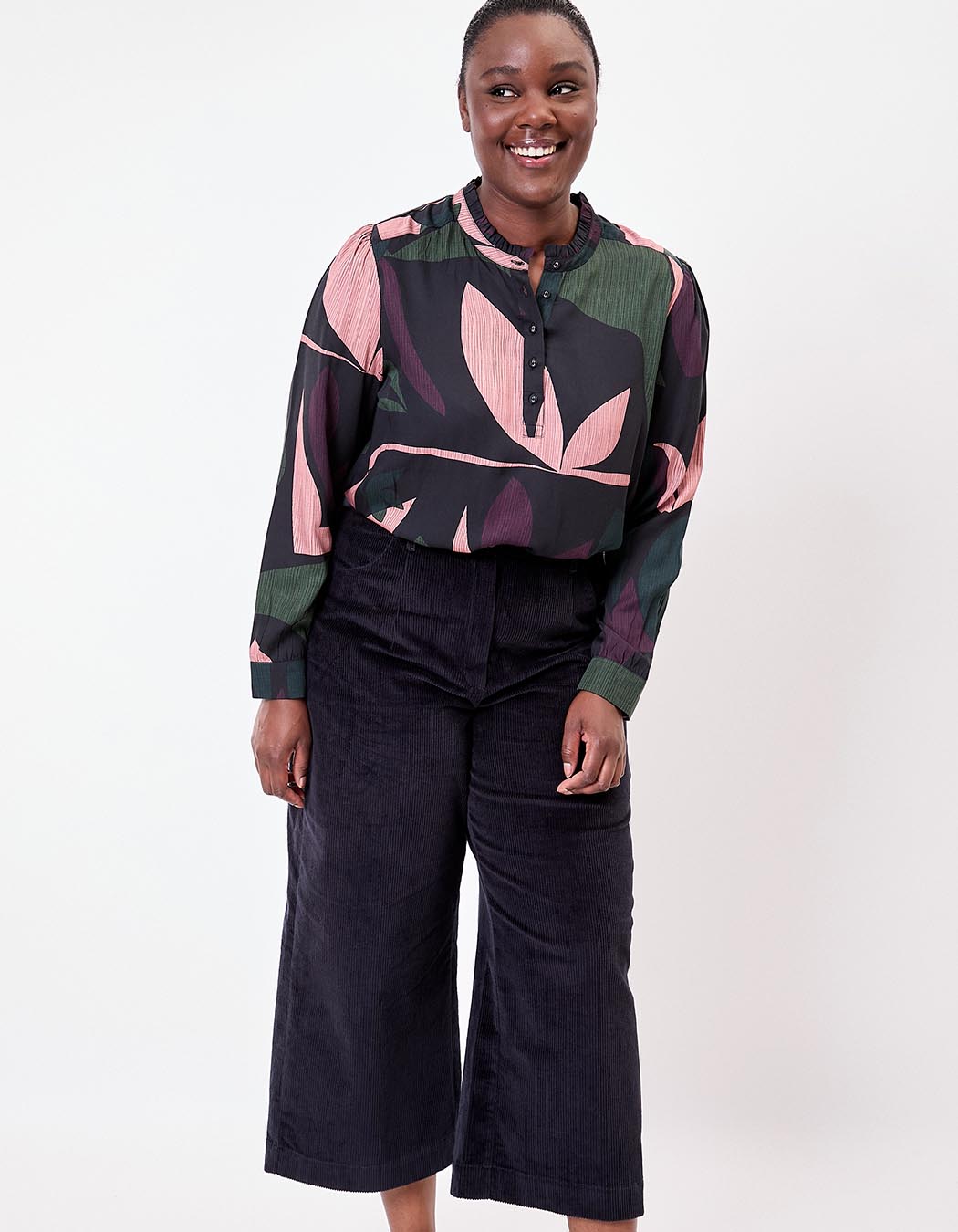 Fluid ruffled blouse femme La Fiancée