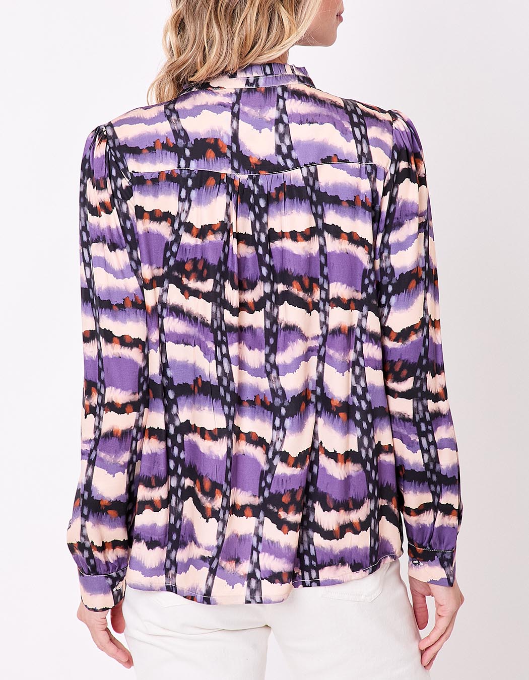 Fluid ruffled blouse femme La Fianc&eacute;e