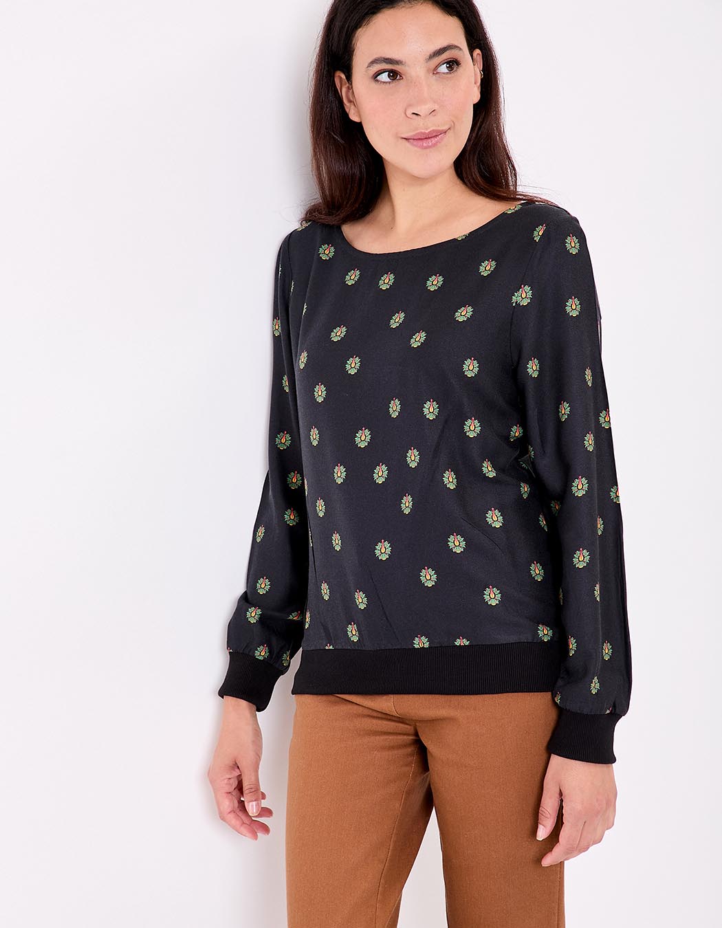 Fluid sweatshirt-style top femme La Fiancée