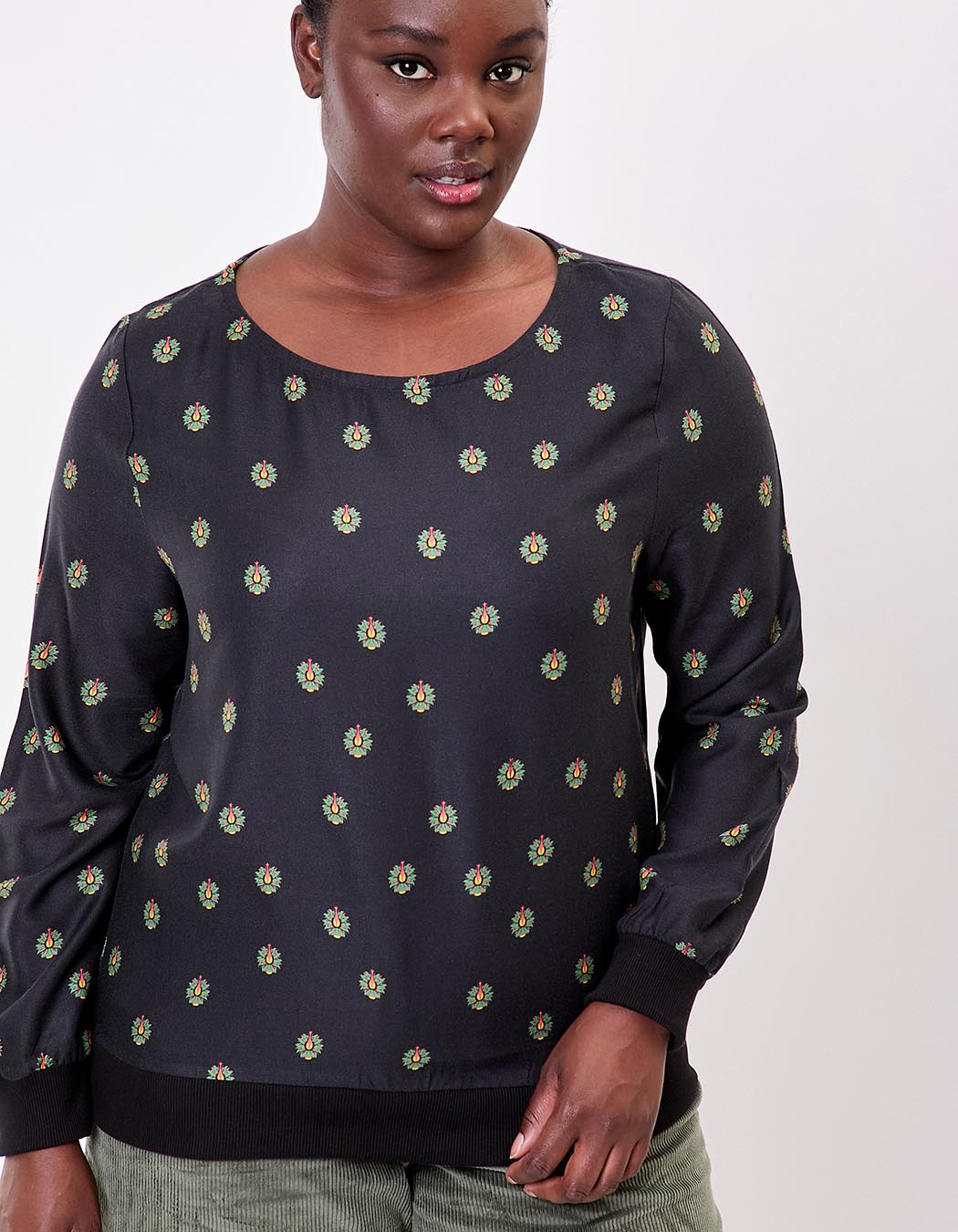 Fluid sweatshirt-style top femme La Fiancée