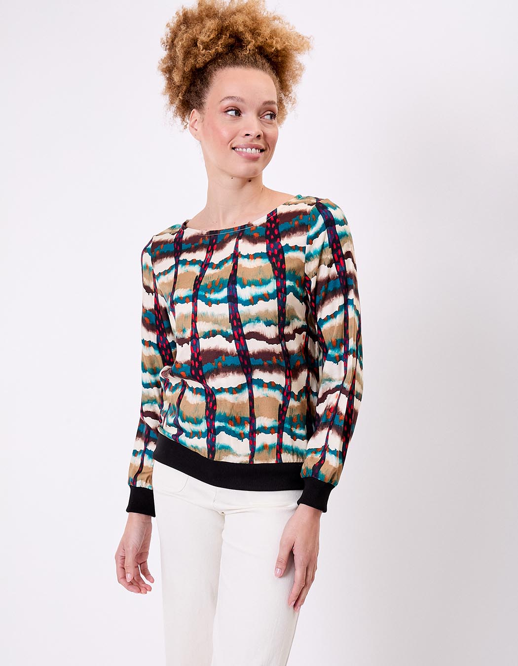 Fluid sweatshirt-style top femme La Fiancée