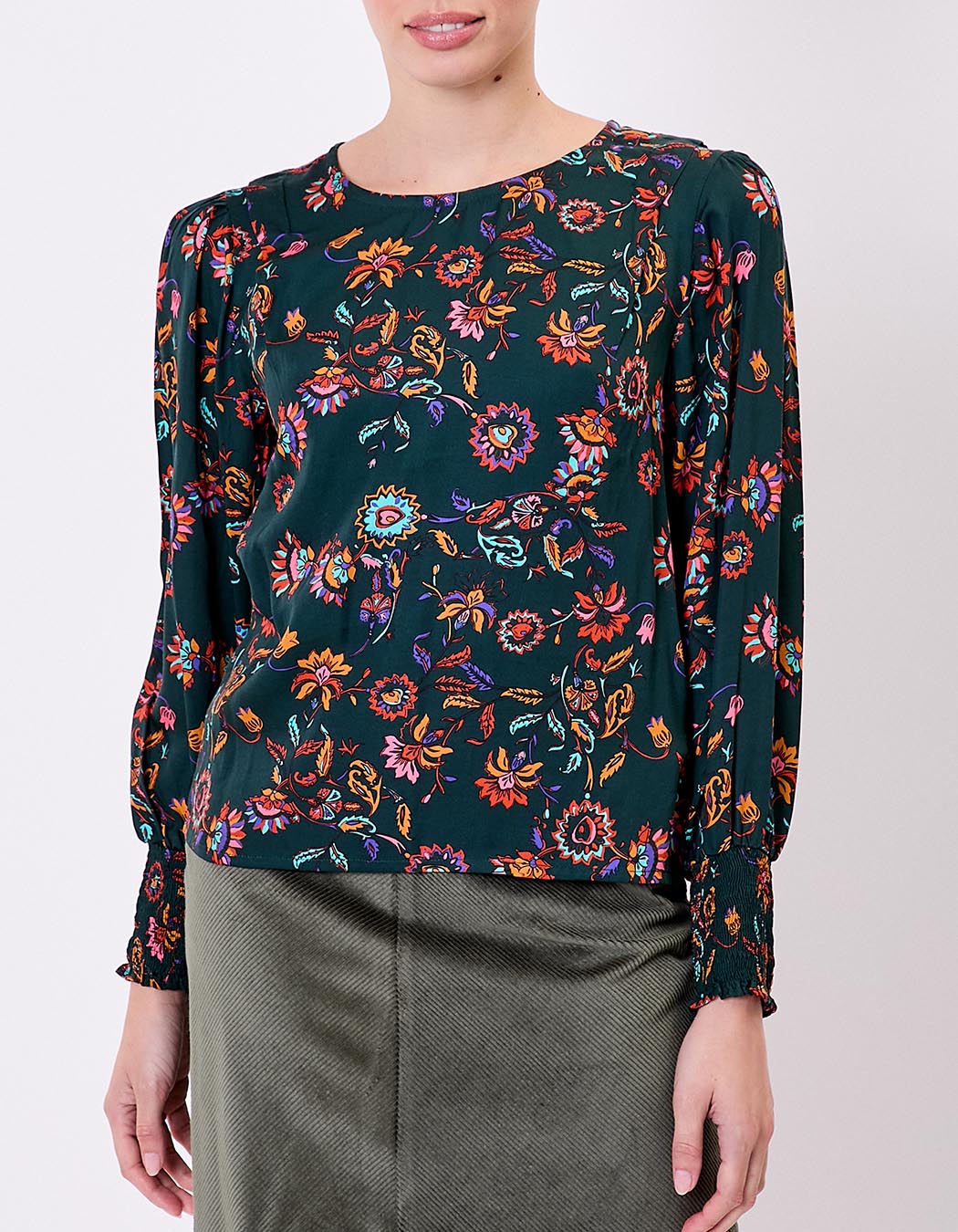 Fluid satin blouse femme La Fianc&eacute;e