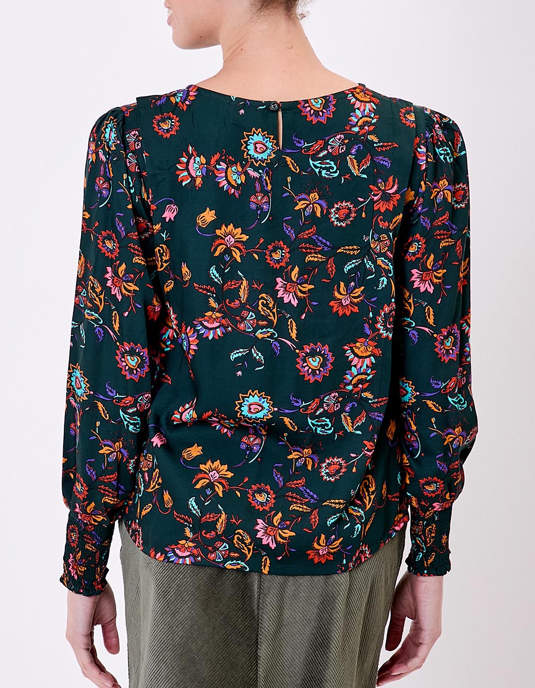 Fluid satin blouse femme La Fianc&eacute;e
