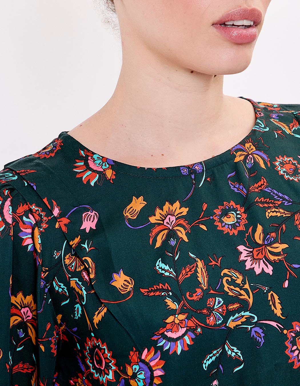 Fluid satin blouse femme La Fianc&eacute;e