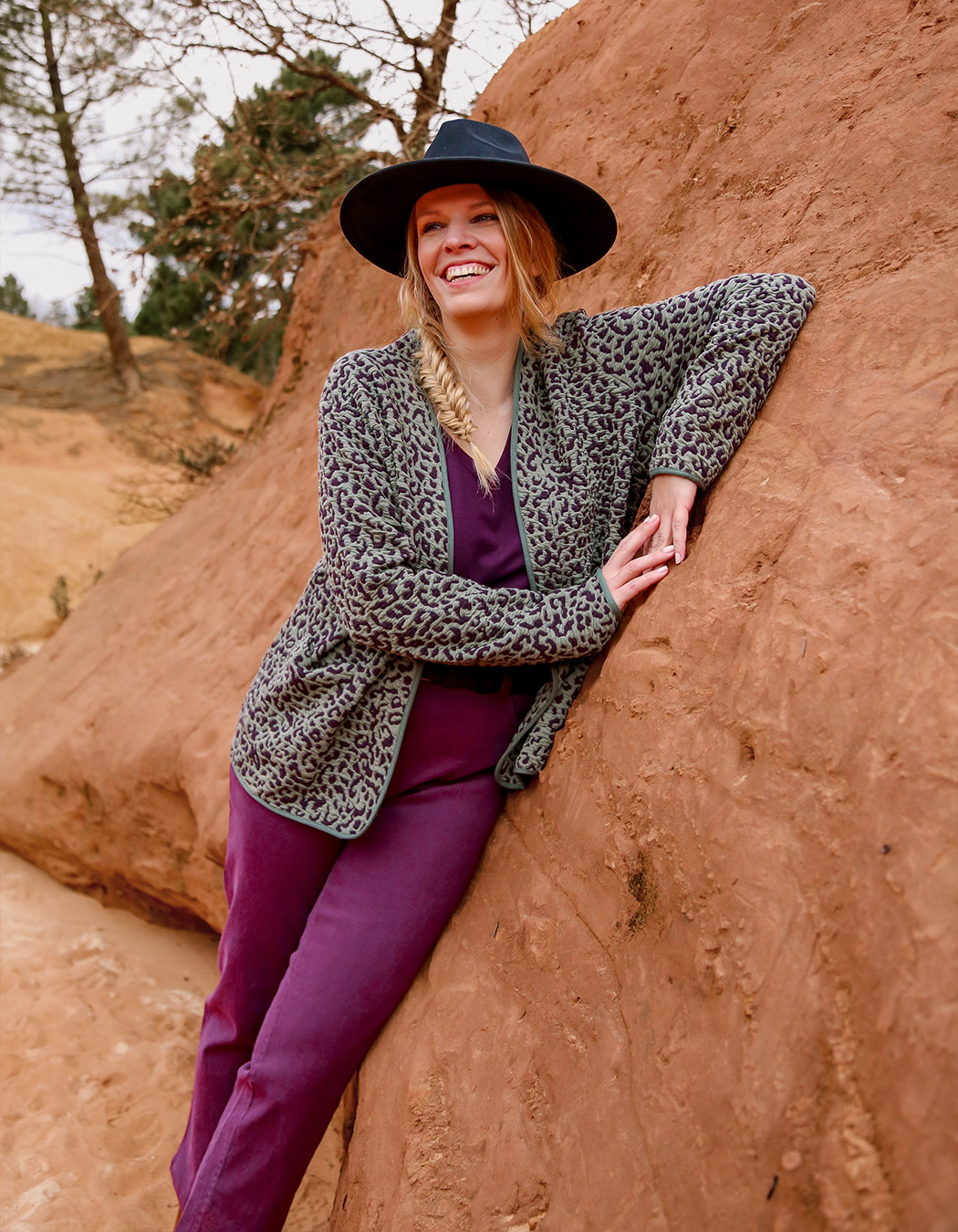 Soft jacquard knit jacket femme La Fiancée