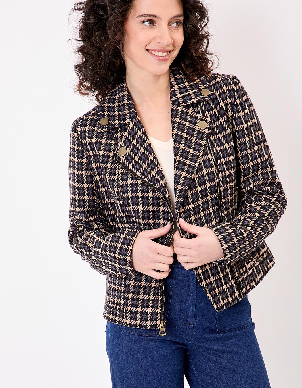 Short woolen jacket femme La Fiancée