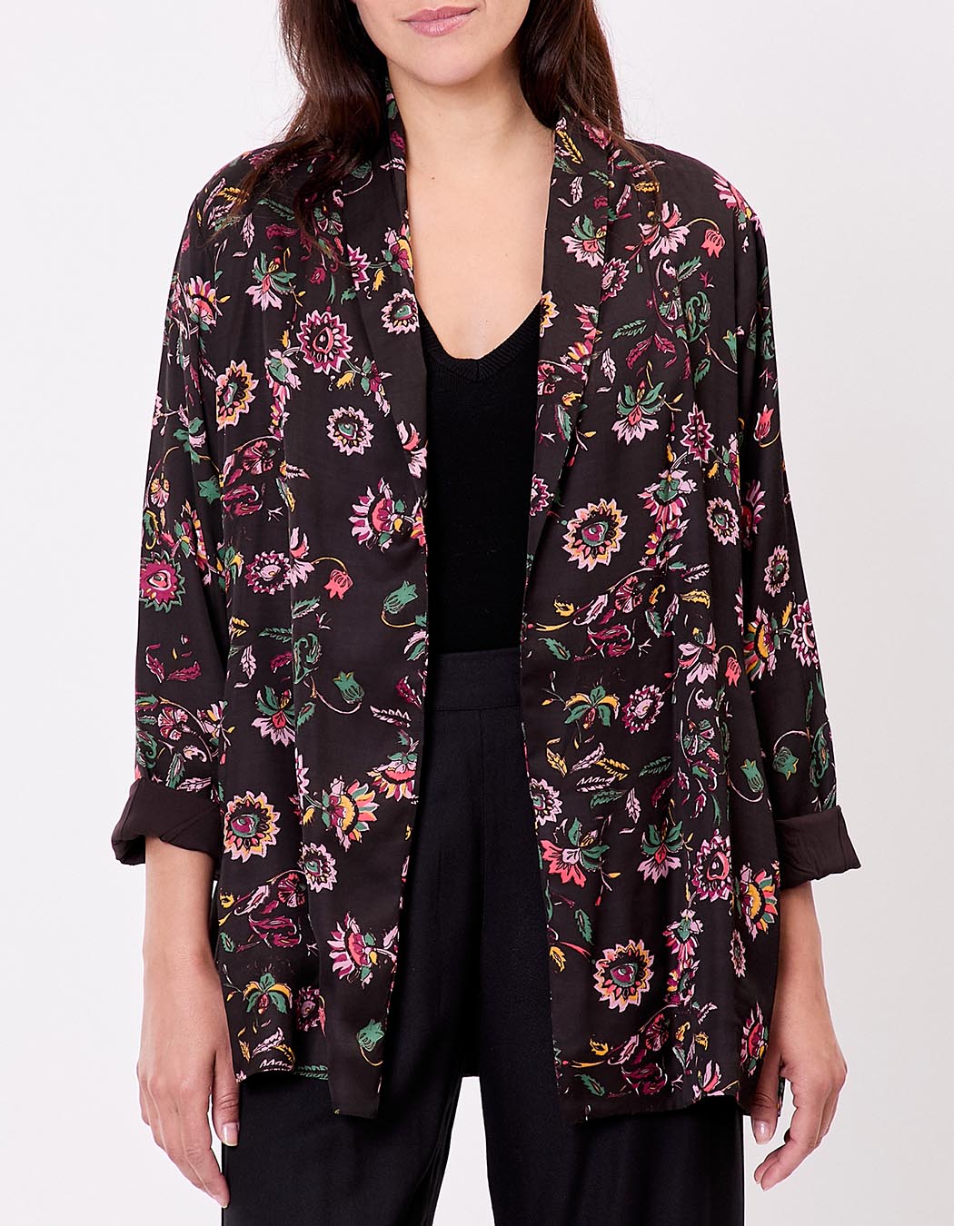 Fluid satin kimono jacket femme La Fianc&eacute;e