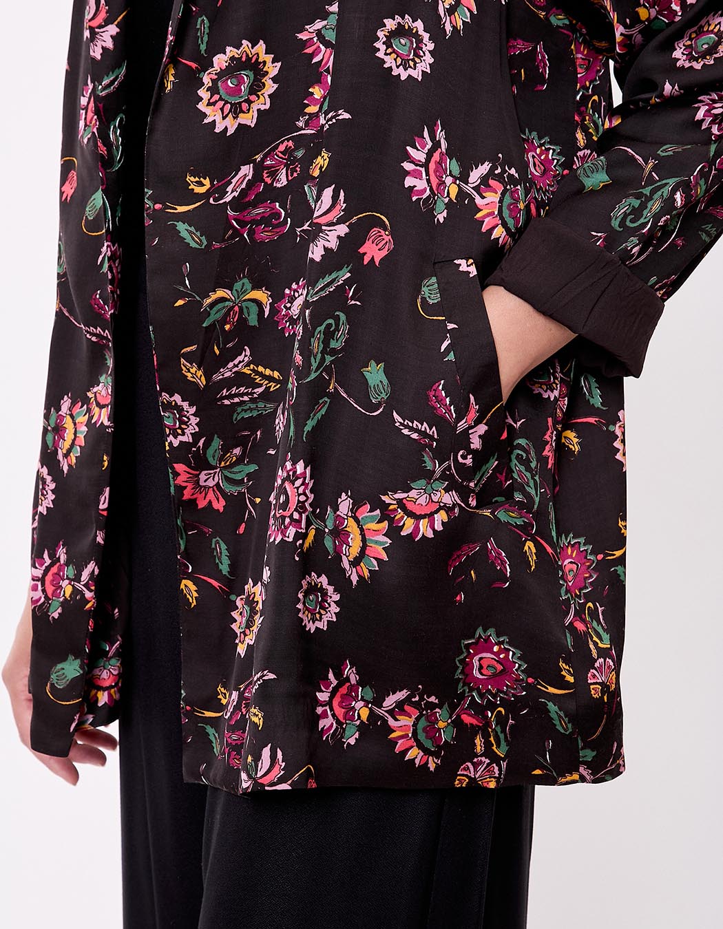 Fluid satin kimono jacket femme La Fianc&eacute;e