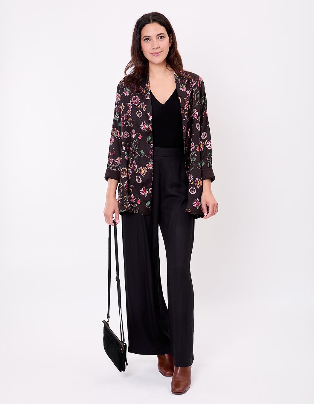 Fluid satin kimono jacket femme La Fianc&eacute;e