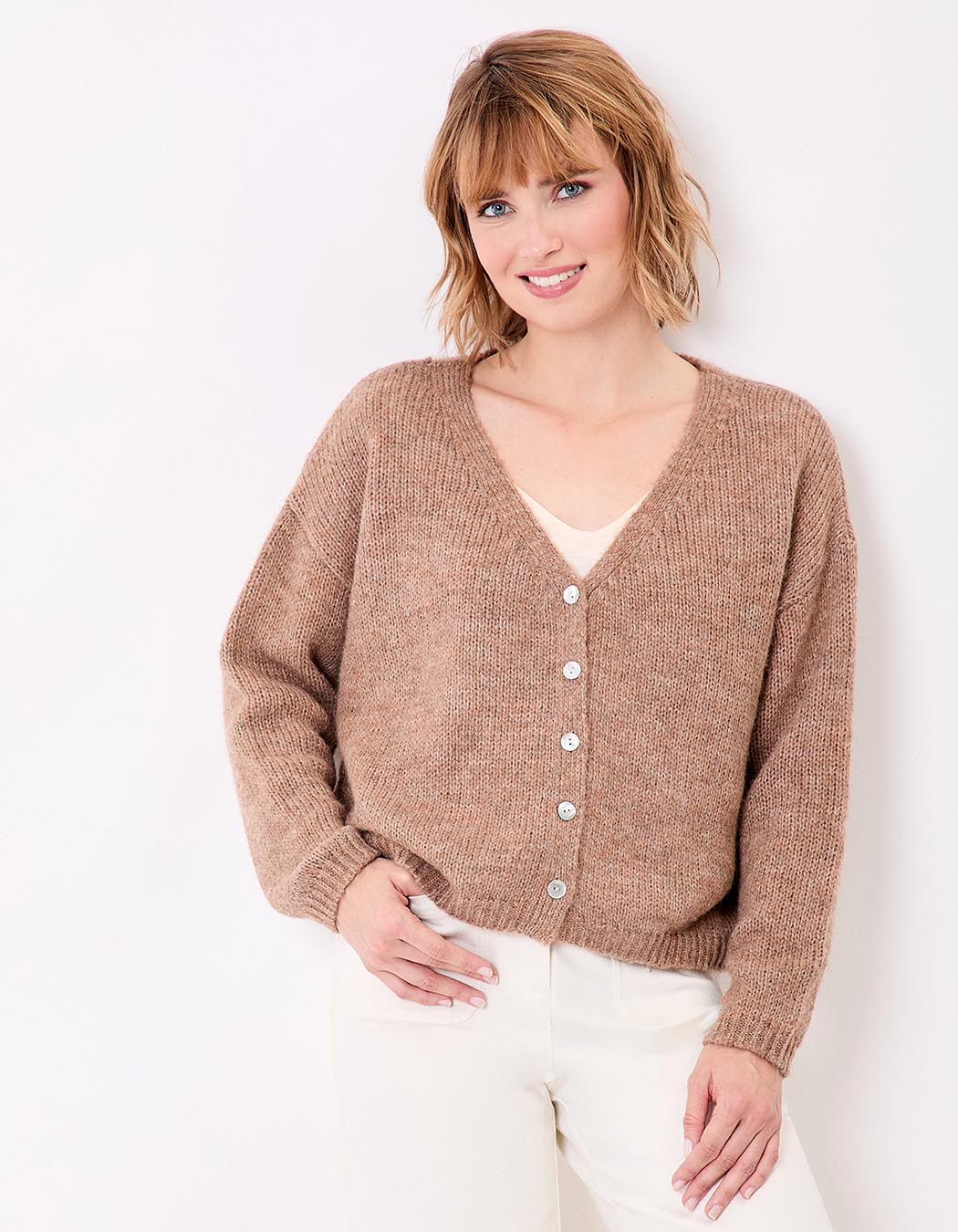 Plain short women’s cardigan femme La Fiancée