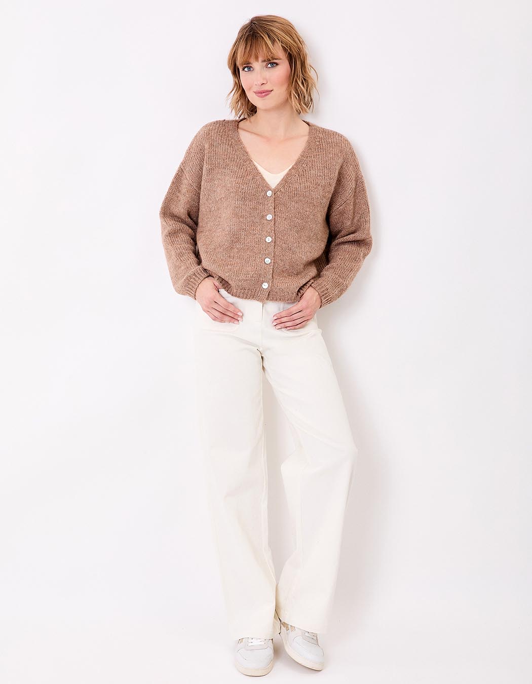 Plain short women’s cardigan femme La Fiancée